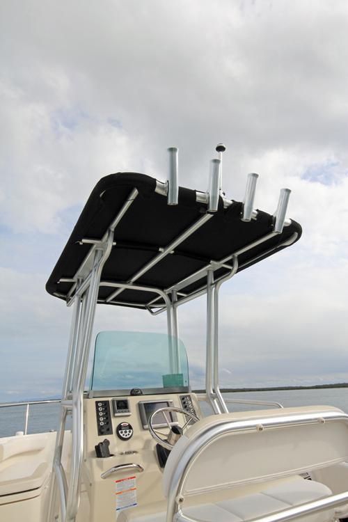 The T Topper is very sturdy and offers rod storage in the rocket launcher. © Jarrod Day